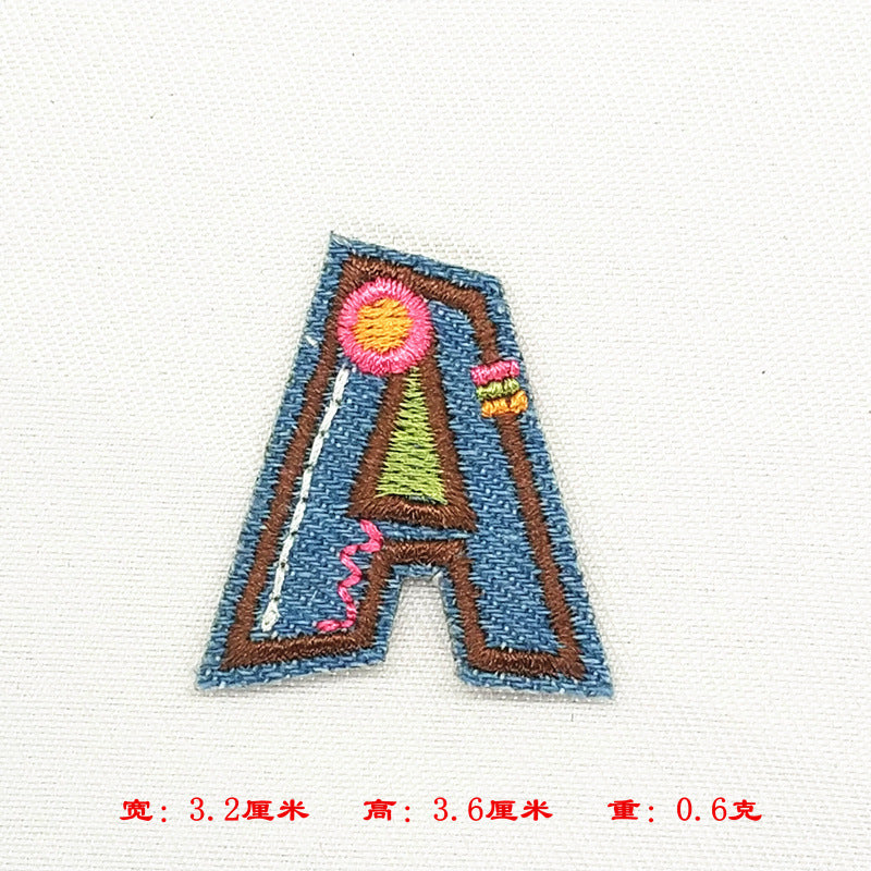 Wholesale Alphabet patch cartoon children patch